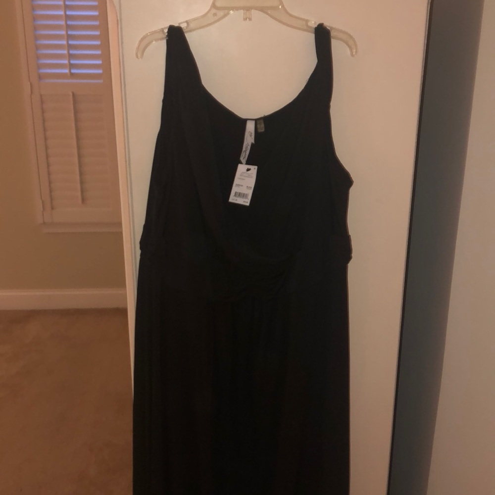 Black maxi dress